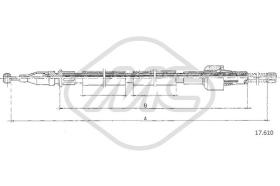 Metalcaucho 83920 - CABLE FRENO JEEP CHEROKEE DX/SX-RH/L