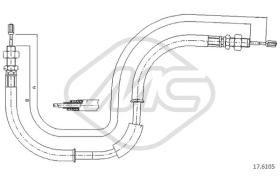 Metalcaucho 83923 - CABLE FRENO VOYAGER ANT.-FRONT