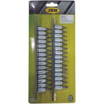 Jbm 52908 - JGO. DE PUNTAS 1/4" 30 PCS