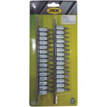 Jbm 52908 - JGO. DE PUNTAS 1/4" 30 PCS