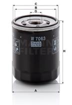 Mann Filter W7063 - FILTRO ACEITE