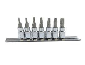 Jbm 53127 - JUEGO DE 7 PUNTAS TORX INVIOLABLE 1/4"