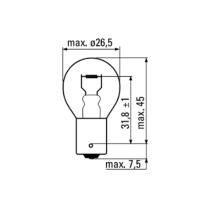 Jbm 52367 - LÁMPARA OBN 12V 21/5W 2 POLOS