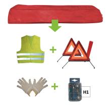 Jbm 52776 - KIT EMERGENCIA BOLSA ROJA + MK H1 + CHALECO + TRIANG. + GUAN