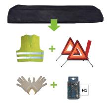 Jbm 52780 - KIT EMERGENCIA BOLSA NEGRA + MK H1 + CHALECO + TRIANG. + GUA