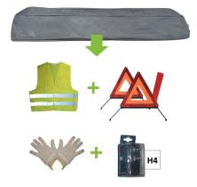 Jbm 52773 - KIT EMERGENCIA BOLSA GRIS + MK H4 + CHALECO + TRIANG. + GUAN