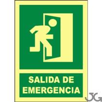 Julio García EV047A4B - SEñAL DE PVC SALIDA DE EMERGENCIA PTA DERECHA A4 CLASE B FOT