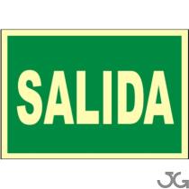 Julio García EV091A4B - SEñAL DE PVC SALIDA A4 CLASE B FOTOLUM.