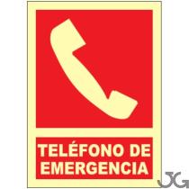 Julio García EX033A4B - SEñAL DE TELéFONO DE EMERGENCIA A4 CLASE B FOTOLUM.