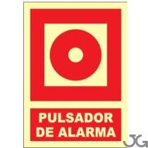 Julio García EX038A4B - SEñAL DE PULSADOR DE ALARMA A4 CLASE B FOTOLUM.