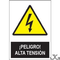 Julio García SA1025A4 - SEñAL DE ¡PELIGRO! ALTA TENSIóN PE 21X29CM