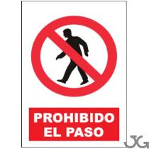 Julio García SP897A4 - SEñAL DE PROHIBIDO EL PASO PE 21X29CM