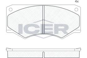 ICER 140279 - JUEGO PASTILLAS DE FRENO