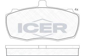 ICER 140503 - JUEGO PASTILLAS DE FRENO