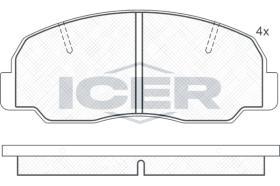 ICER 140604 - JUEGO PASTILLAS DE FRENO