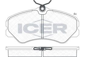 ICER 140783 - JUEGO PASTILLAS DE FRENO