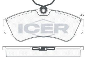 ICER 140881 - JUEGO PASTILLAS DE FRENO
