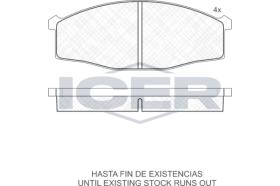 ICER 141206204 - JUEGO PASTILLAS DE FRENO
