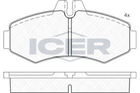 ICER 141288 - JUEGO PASTILLAS DE FRENO