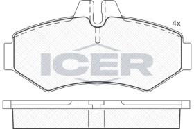 ICER 141289 - JUEGO PASTILLAS DE FRENO