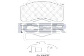 ICER 152154066 - JUEGO PASTILLAS DE FRENO