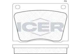 ICER 180009 - JUEGO PASTILLAS DE FRENO