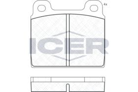 ICER 180020 - JUEGO PASTILLAS DE FRENO