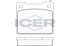 ICER 180033 - JUEGO PASTILLAS DE FRENO