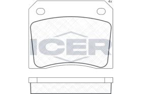 ICER 180036 - JUEGO PASTILLAS DE FRENO