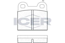 ICER 180038 - JUEGO PASTILLAS DE FRENO