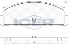 ICER 180067 - JUEGO PASTILLAS DE FRENO