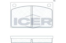 ICER 180088 - JUEGO PASTILLAS DE FRENO