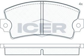ICER 180089 - JUEGO PASTILLAS DE FRENO