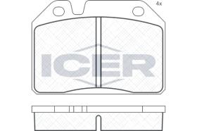 ICER 180091 - JUEGO PASTILLAS DE FRENO