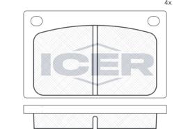 ICER 180142 - JUEGO PASTILLAS DE FRENO