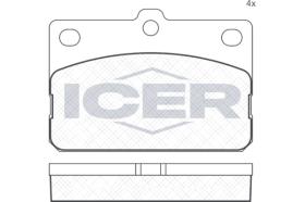ICER 180185 - JUEGO PASTILLAS DE FRENO