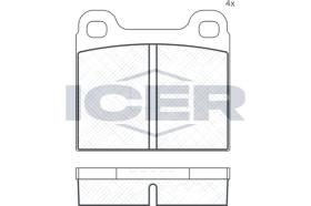 ICER 180221 - JUEGO PASTILLAS DE FRENO