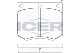 ICER 180255 - JUEGO PASTILLAS DE FRENO