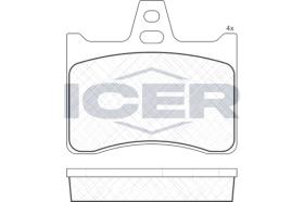 ICER 180256 - JUEGO PASTILLAS DE FRENO