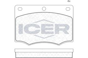 ICER 180259 - JUEGO PASTILLAS DE FRENO
