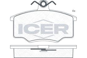 ICER 180318 - JUEGO PASTILLAS DE FRENO