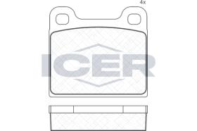 ICER 180386 - JUEGO PASTILLAS DE FRENO