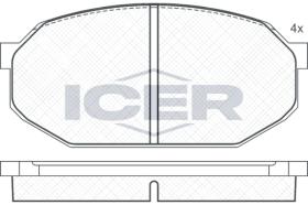 ICER 180401 - JUEGO PASTILLAS DE FRENO