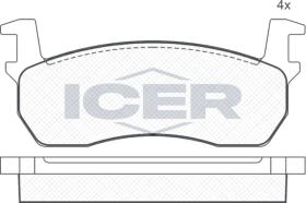 ICER 180424 - JUEGO PASTILLAS DE FRENO