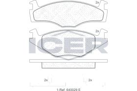 ICER 180459 - JUEGO PASTILLAS DE FRENO