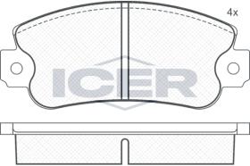 ICER 180474 - JUEGO PASTILLAS DE FRENO
