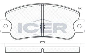 ICER 180490 - JUEGO PASTILLAS DE FRENO