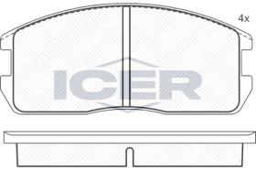 ICER 180497 - JUEGO PASTILLAS DE FRENO