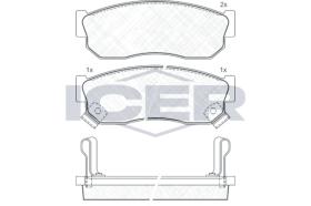 ICER 180519 - JUEGO PASTILLAS DE FRENO