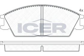 ICER 180616 - JUEGO PASTILLAS DE FRENO